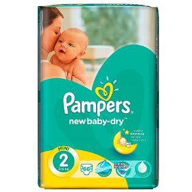 Pampers New Baby Diapers 2 Mini 66 pcs