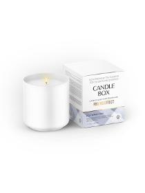 Candle box cube shaped large size white eco-friendly