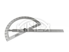 Protractor KINEX - stainless steel 0-180°, 120x200 mm