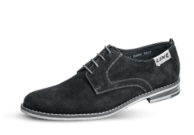 Formal men's shoes with decorative stitching