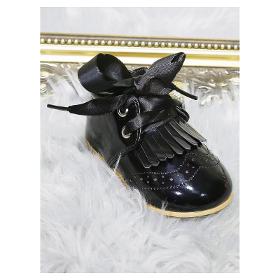 Black Infant Children Fashion Party Christain Shoes