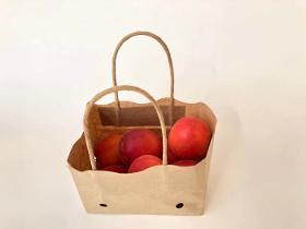 Apricot paper bag