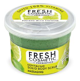 Mint and Lime solid body scrub massaging