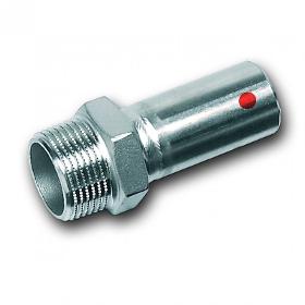 NiroTherm® male adaptor, with male plain end and male thread