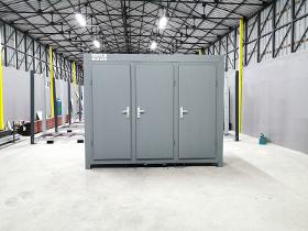 WC+WC+DUSH Container Grey 110cm x 300cm