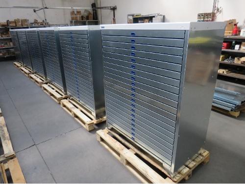 Horizontal cabinet for cutting-dies H=140 cm