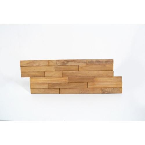 wall cladding natural teak wood 