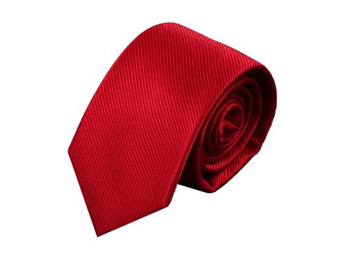 Tie for men silk - handmade in Italy - 150 x 7 cm - red