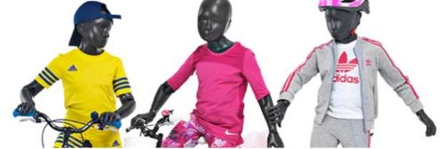 Flexible kid display mannequin