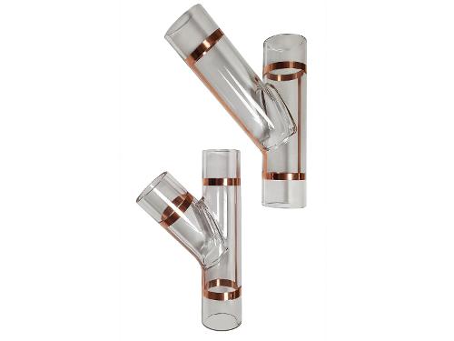Glass Y-branch pipes – 45°