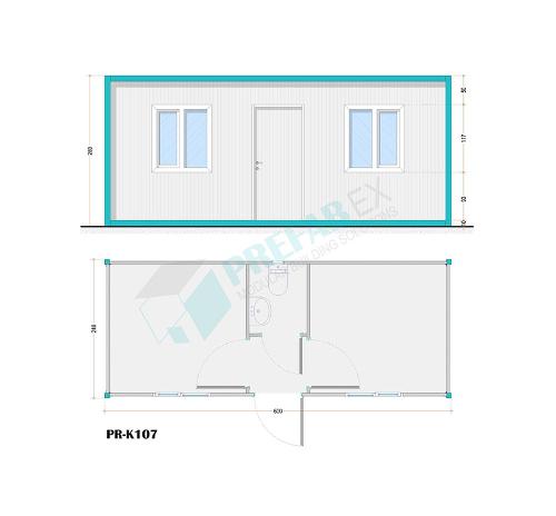 Modular Flat Pack Container-K107 