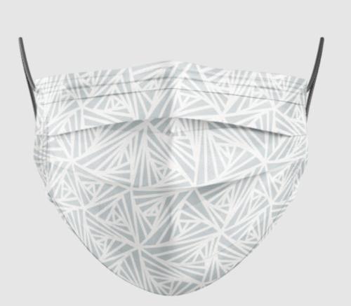 Medizer Mouds Series Meltblown White Triangle Patterned Face Mask