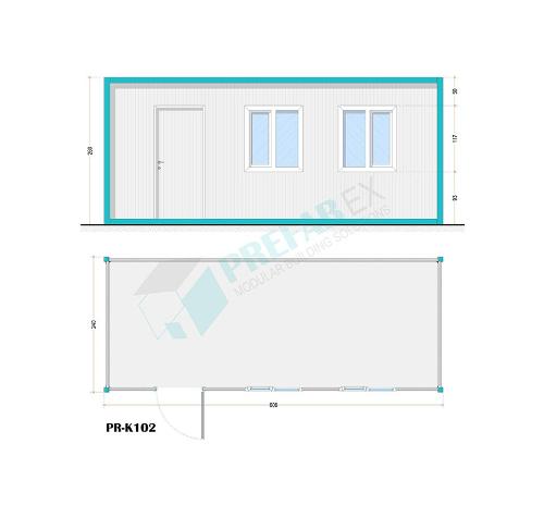 Modular Flat Pack Container-K102 