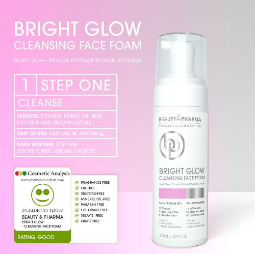 Cleansing Face Foam Bright Glow - Normal & Mixed Skin