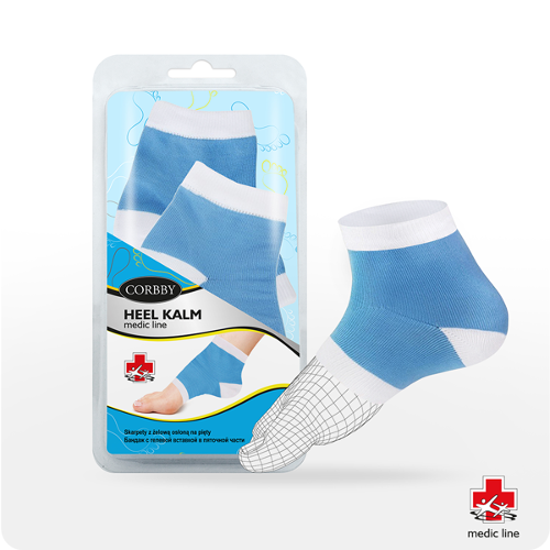 HEEL KALM elastic socks with gel heel cover