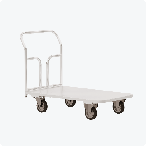 Platform Trolley With Folding Handles And Removable Sides. Ts