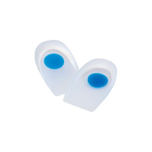 Central double-density silicone heel cups