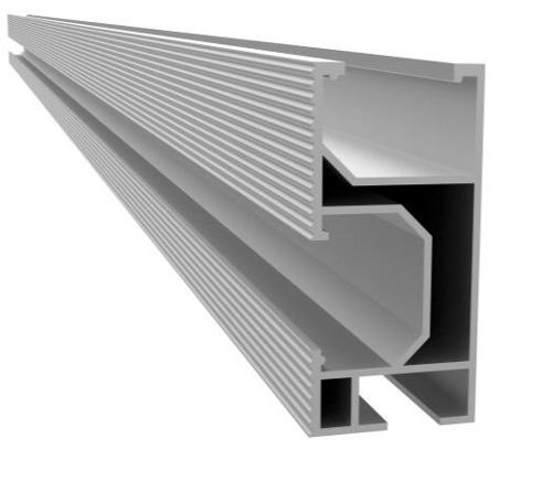 Solar mounting aluminum rail