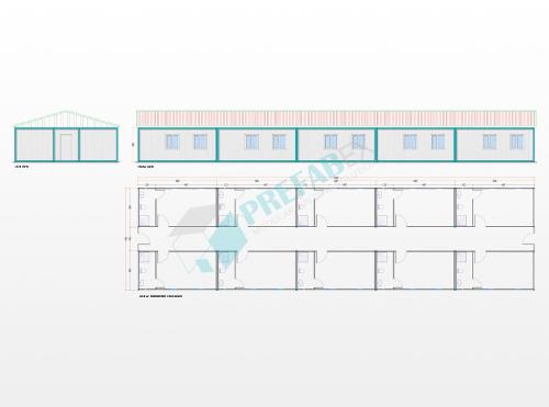 Modular Dormitory Container-234 M²