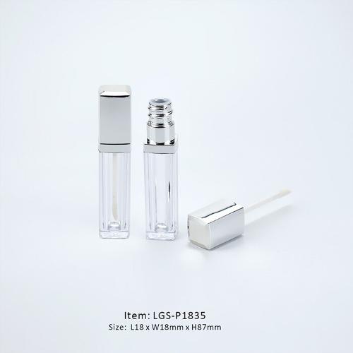 8ml square lip gloss tube with collar