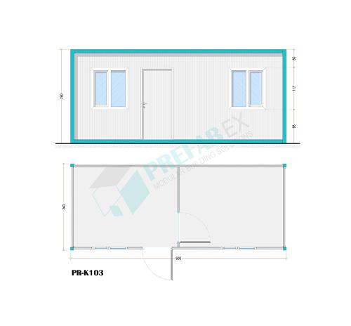 Modular Flat Pack Container-K103 