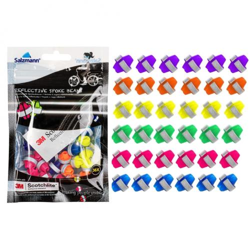 3M Reflective beads - Multicolour - 36 pcs