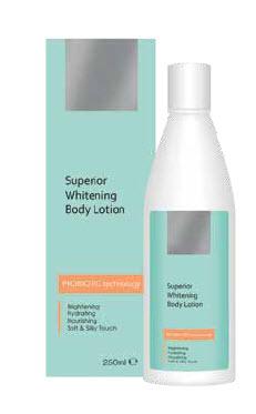 Superior whitening body lotion 250 ml