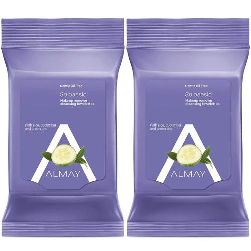 ALMAY GENTLE OIL FREE MAKEUP REMOVER CLEANSING TOWELETTES 25