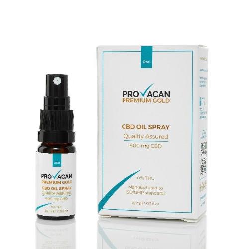 Provacan Premium Gold 600mg CBD Oil Spray
