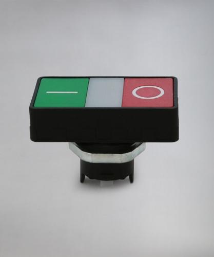 Dual illuminated push button green-red START-STOP EPDL / 0-I