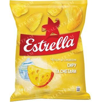 Chips Estrella Cheese Sour Cream 125g