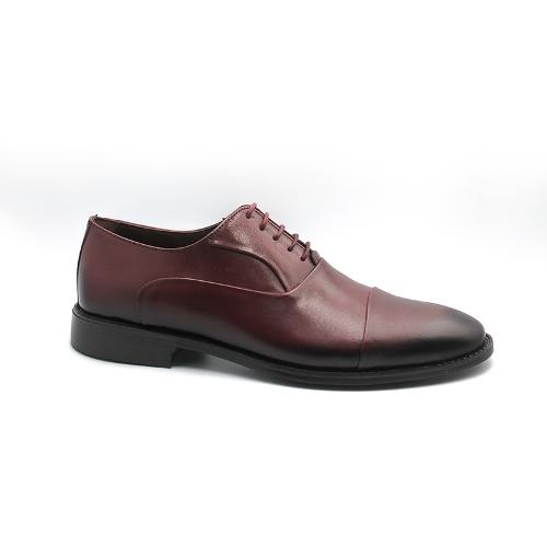Genuine Leather Claret Red Men's Shoes