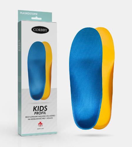 KIDS PROFIL profiled insoles for children for valgus heels and knees